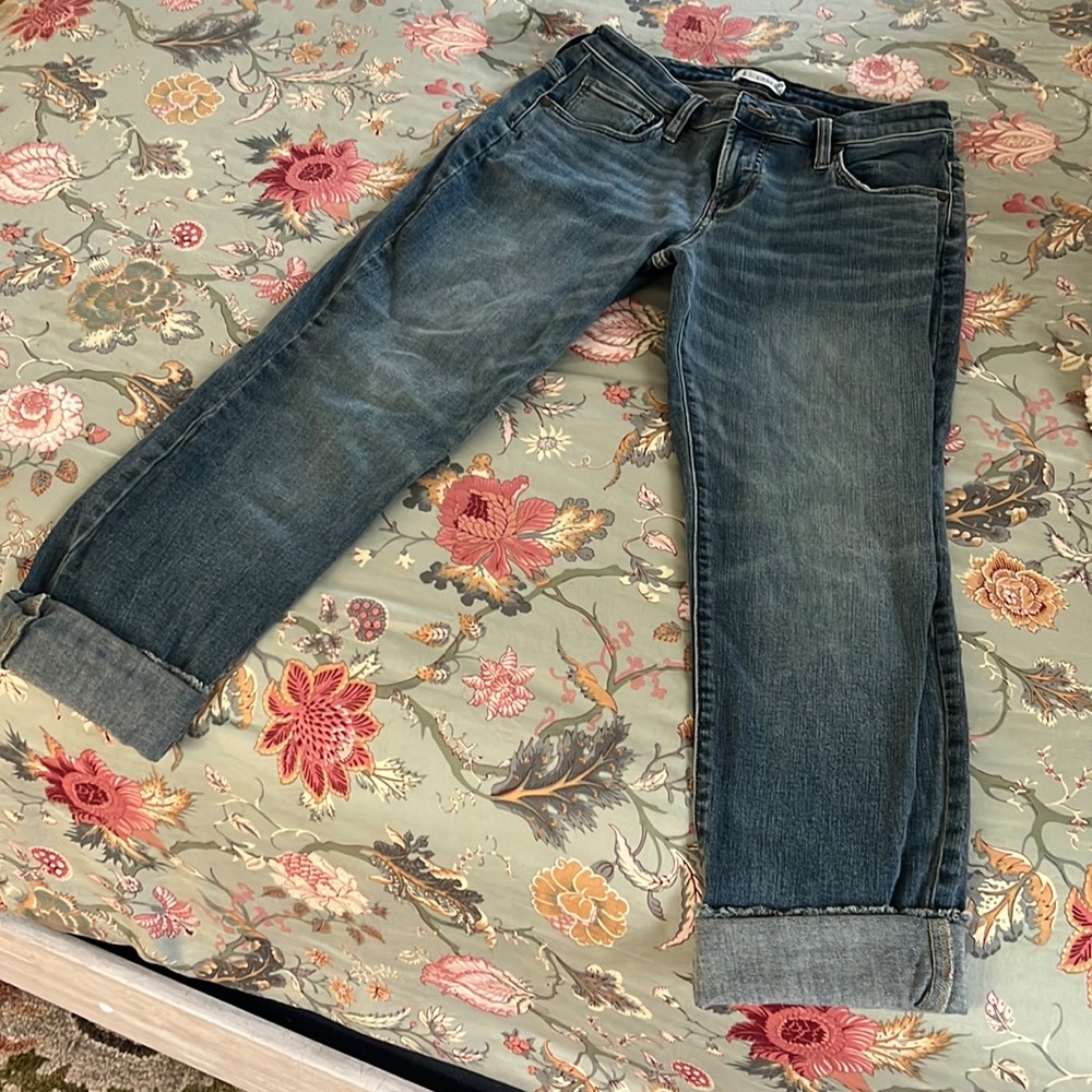 Carson Jean, relaxed boyfriend fit in classic fade color, size 2.